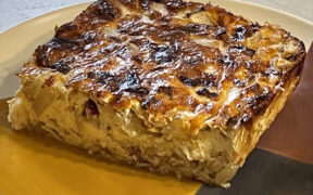 part de clafoutis endives chorizo